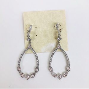 NWOT Givenchy Earrings Tear Drop Cubic Zirconia